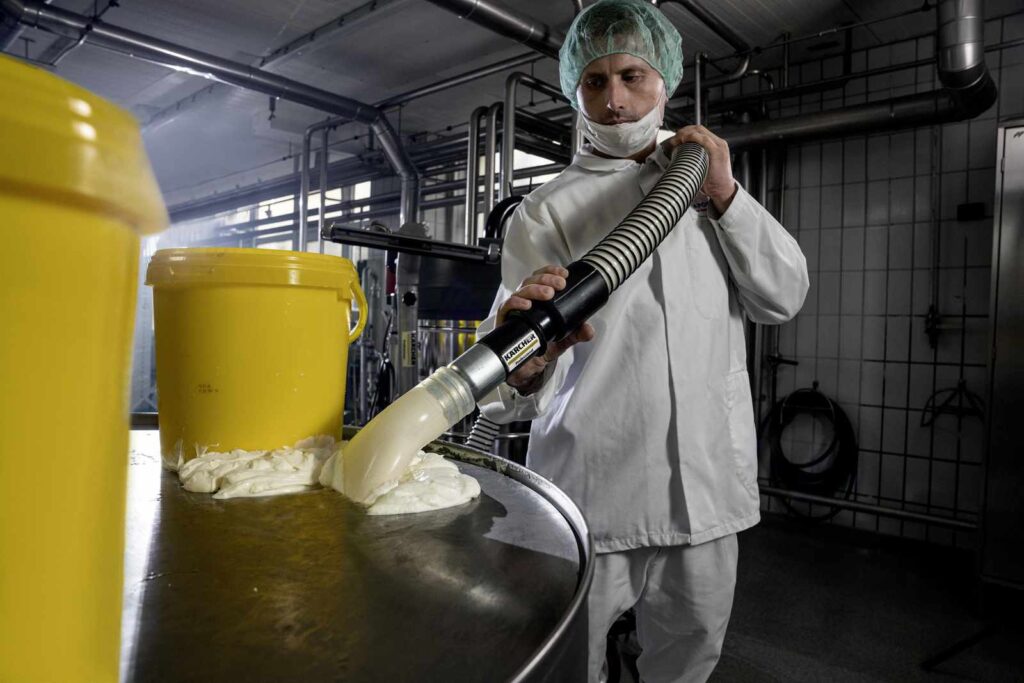 IVR-L 120/24-2 industrial vacuum for dairy food products