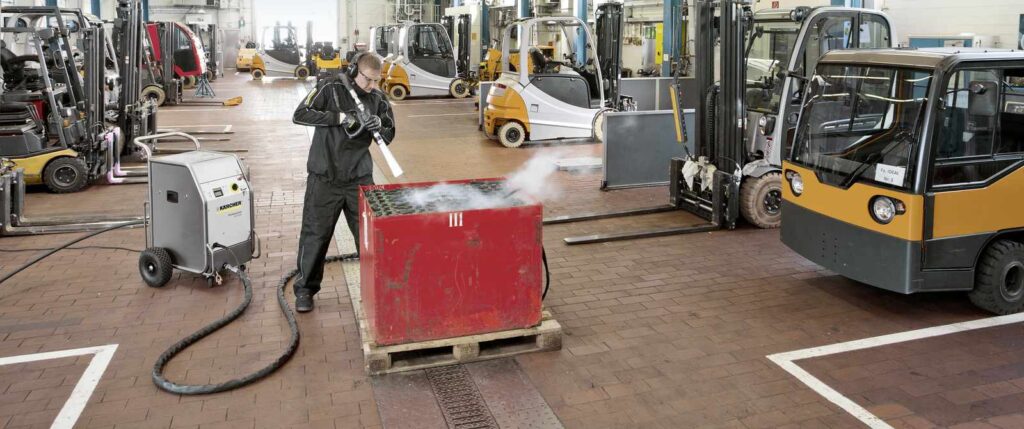 dry ice cleaner hire forklift